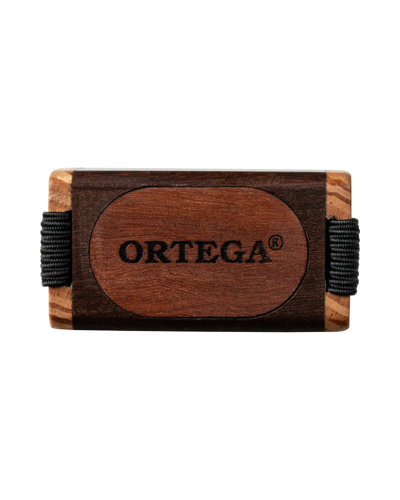 Ortega OFSW-L Sound Effect Series Large Wood Finger Shaker - Ebony / Red Cedar Natural