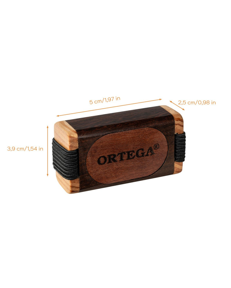Ortega OFSW-L Sound Effect Series Large Wood Finger Shaker - Ebony / Red Cedar Natural
