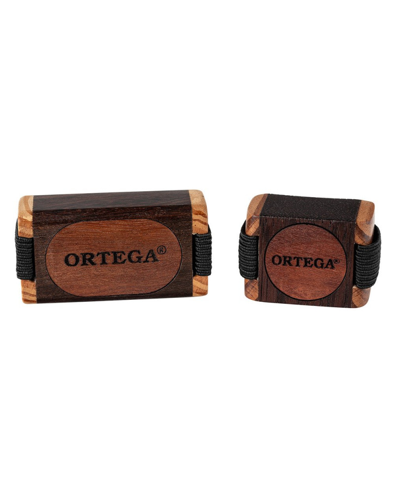 Ortega OFSW-L Sound Effect Series Large Wood Finger Shaker - Ebony / Red Cedar Natural