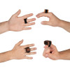Ortega OFSW-S Sound Effect Serie Small Wood Finger Shaker - Ebony / Red Cedar Natural