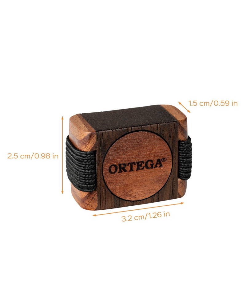 Ortega OFSW-S Sound Effect Serie Small Wood Finger Shaker - Ebony / Red Cedar Natural