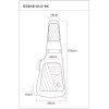 Ortega OGBAB-DLX-BK DeLuxe Bass-Bag - Black