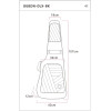 Ortega OGBDN-DLX-GY DeLuxe Dreadnought-Guitar-Gigbag - Gray