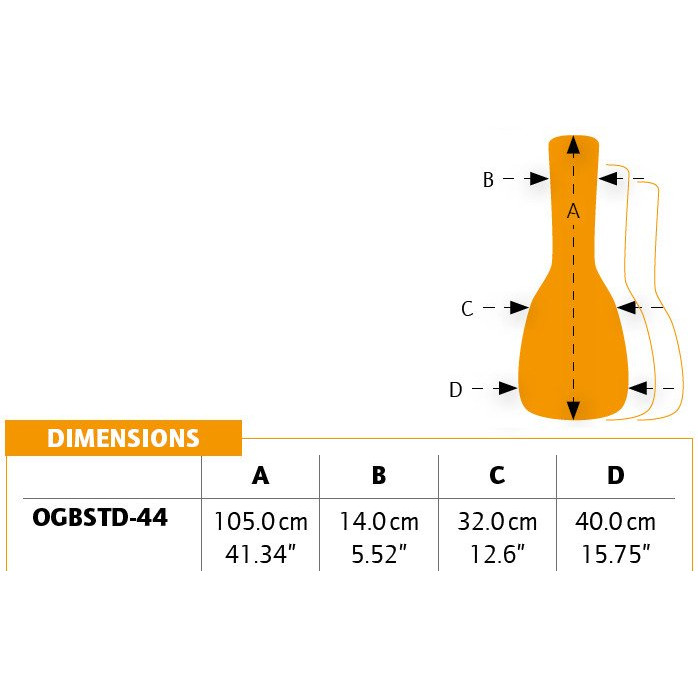 Ortega OGBSTD-44 Economy Series 4/4 Classical-Guitar-Bag - Orange/Black