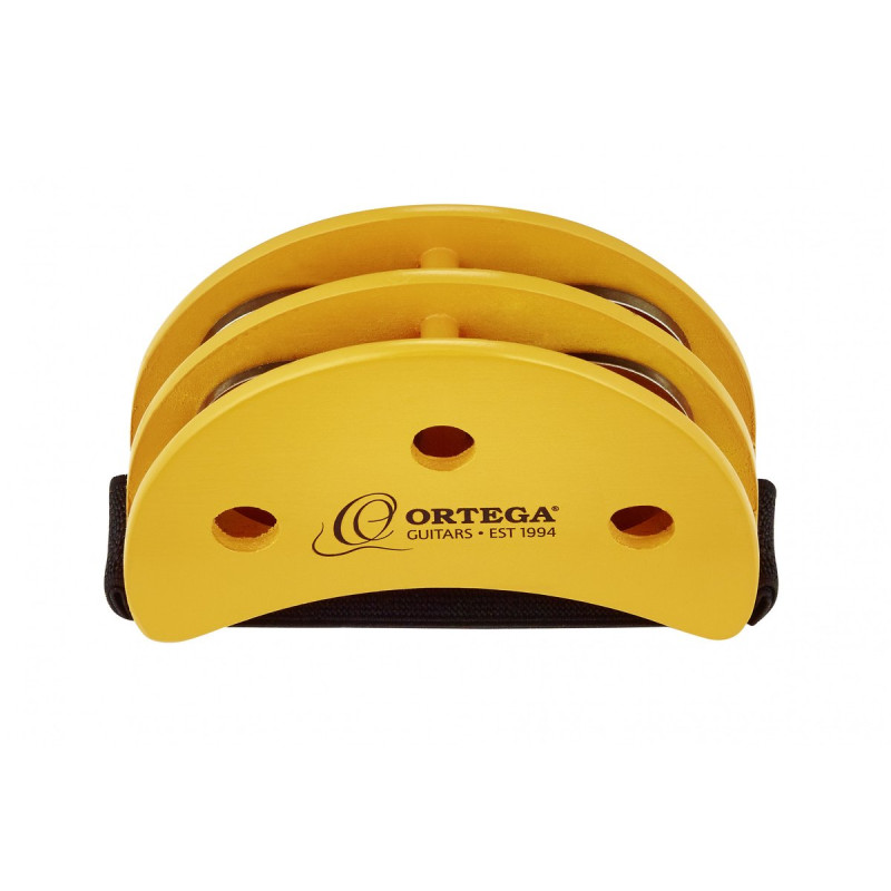 Ortega OGFT Foot Percussion Guitarist Foot Tambourine - Orange