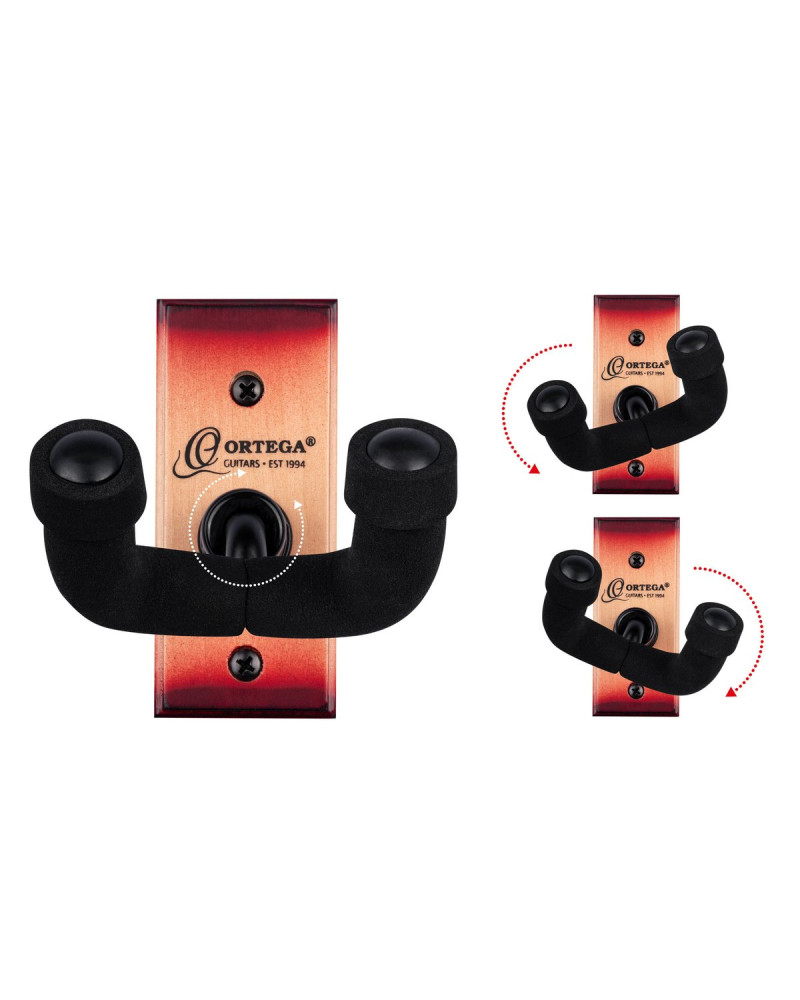 Ortega OGH-1CSB Guitar Wall Hanger - Cherry Sunburst