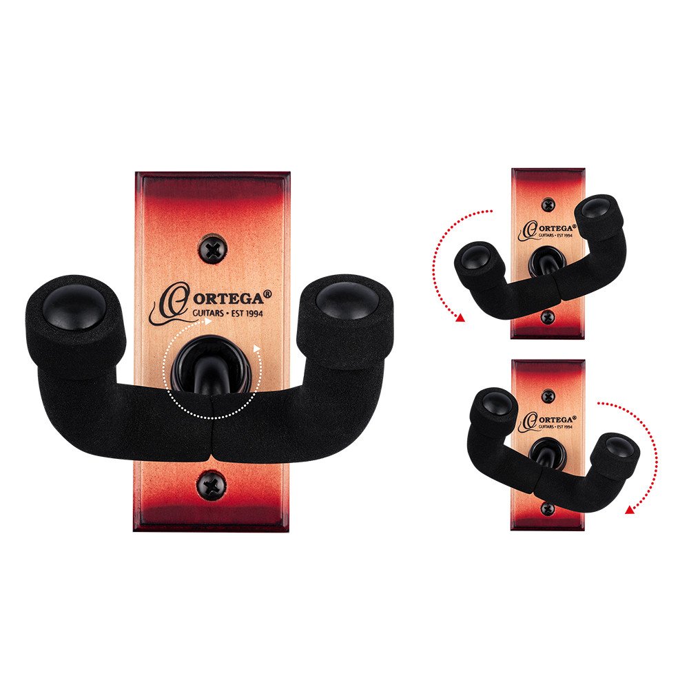 Ortega OGH-1CSB Guitar Wall Hanger - Cherry Sunburst