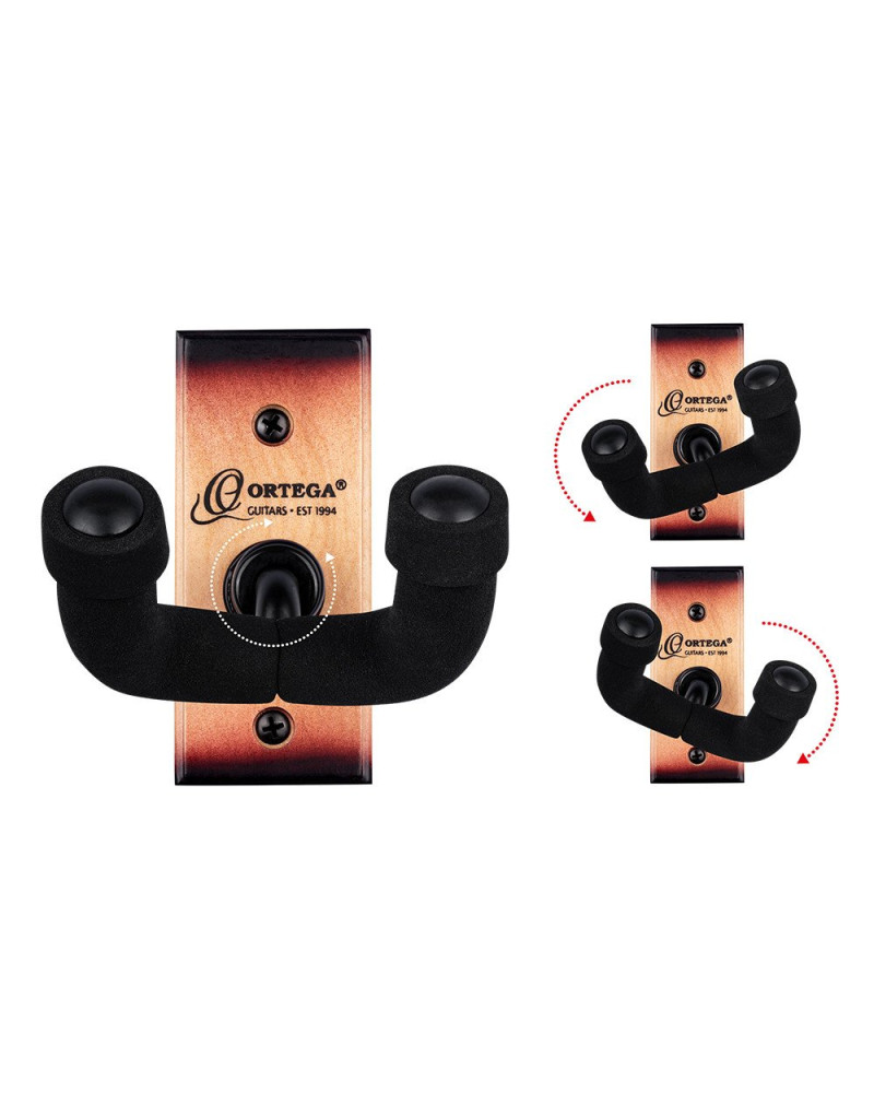 Ortega OGH-1TSB Guitar Wall Hanger - Tobacco Sunburst