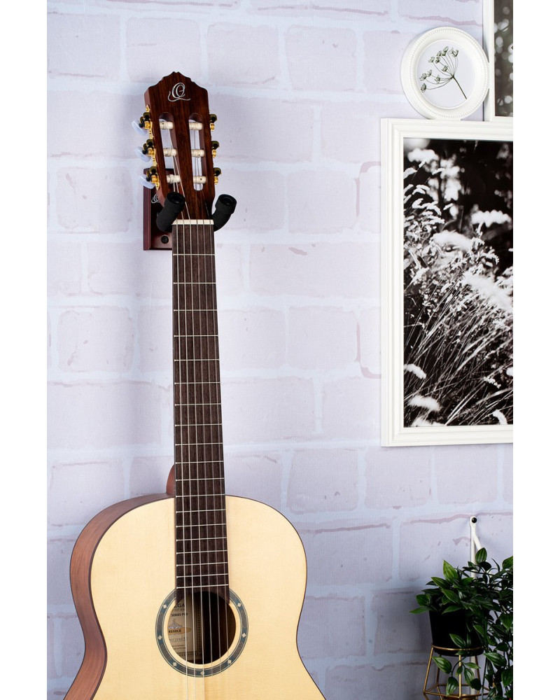 Ortega OGH-1WR Guitar Wall Hanger - Wine Red