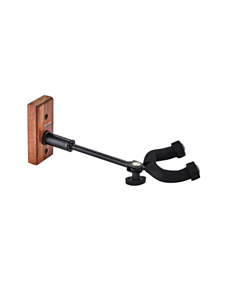 Ortega OGHAD-1WN Adjustable Guitar Wall Hanger - Walnut