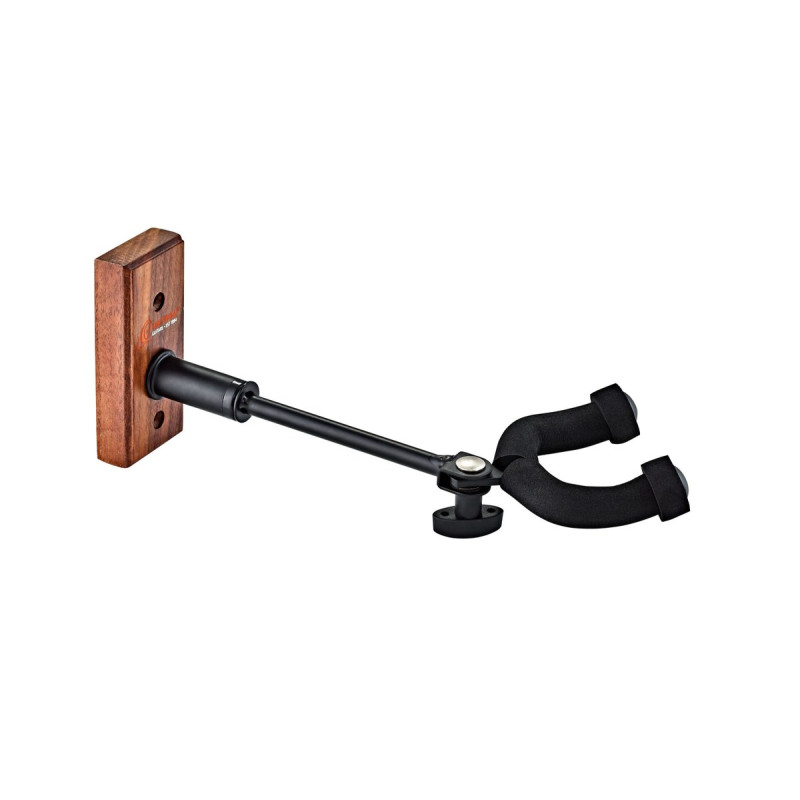 Ortega OGHAD-1WN Adjustable Guitar Wall Hanger - Walnut