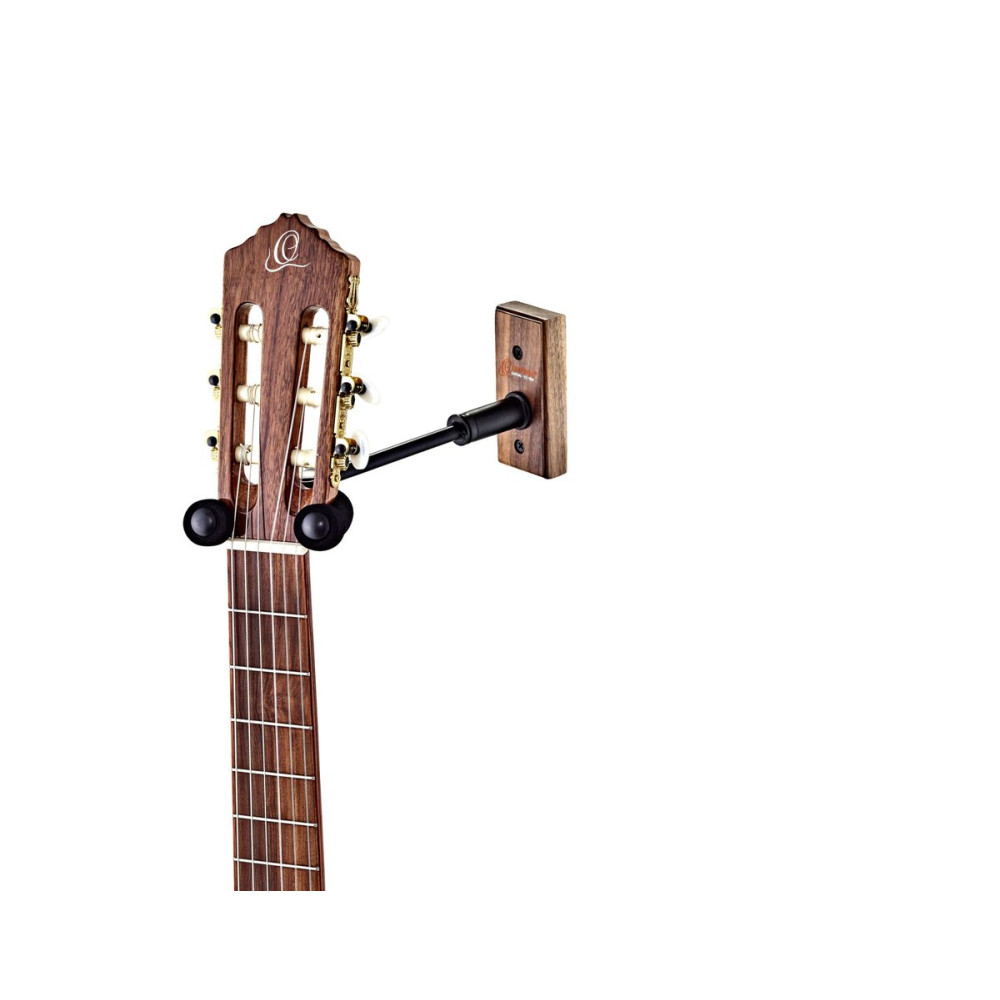 Ortega OGHAD-1WN Adjustable Guitar Wall Hanger - Walnut