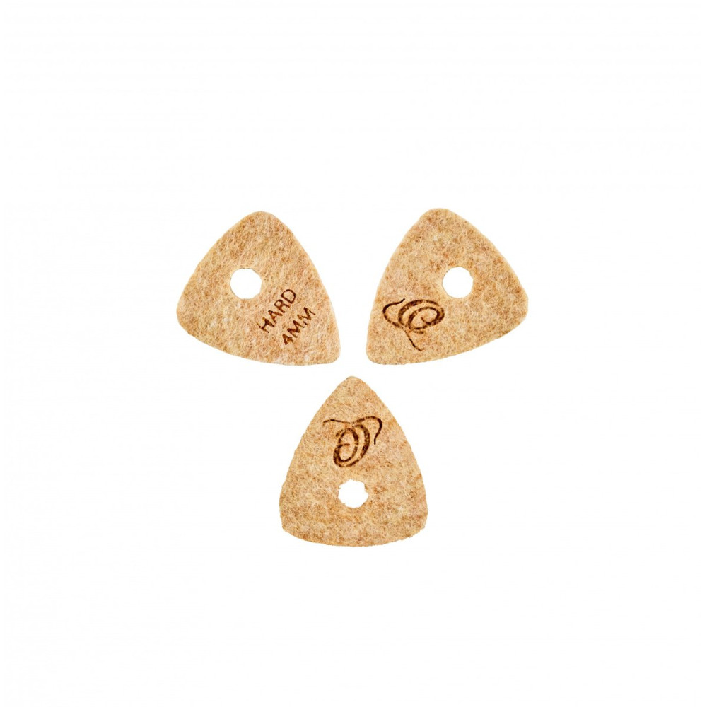 Ortega OGP-F-H3 Hard Felt Picks - Light Brown