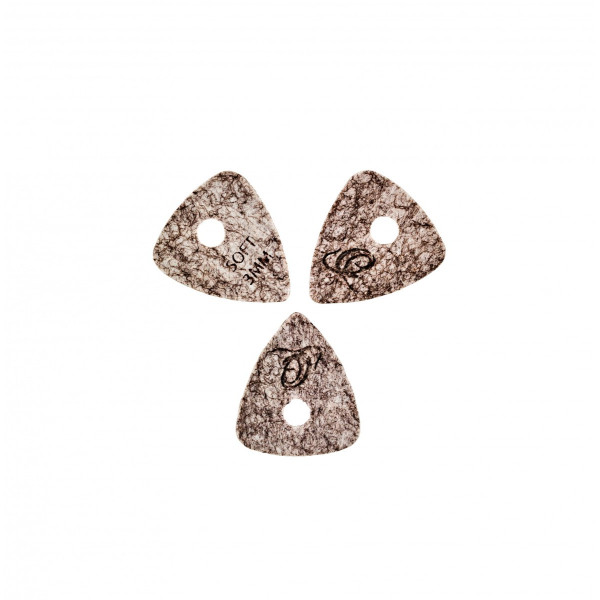 Ortega OGP-F-S3 Soft Felt Picks - Light Grey