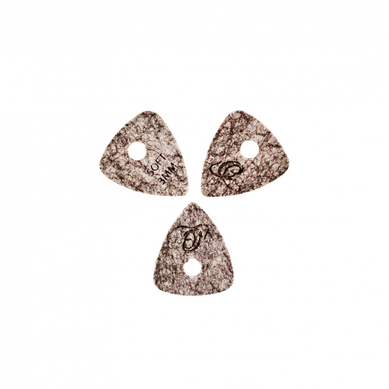 Ortega OGP-F-S3 Soft Felt Picks - Light Grey