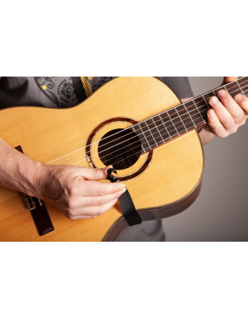 Ortega OGSHK-BK Nylon Guitar Strap with Support Hook - Black
