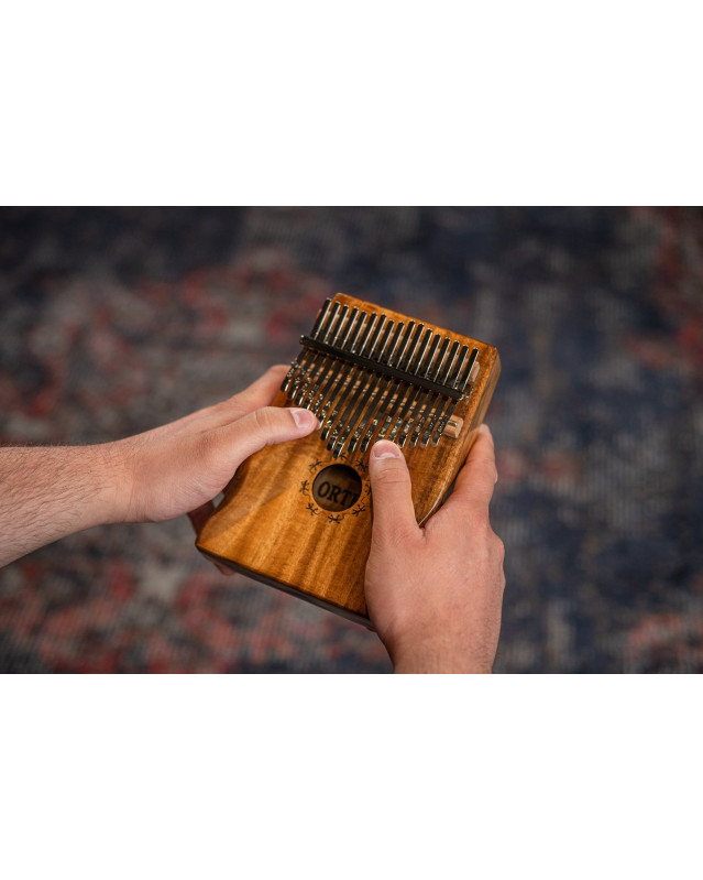 Ortega OKB1 Lizard Series Kalimba 17 Keys - Solid Acacia
