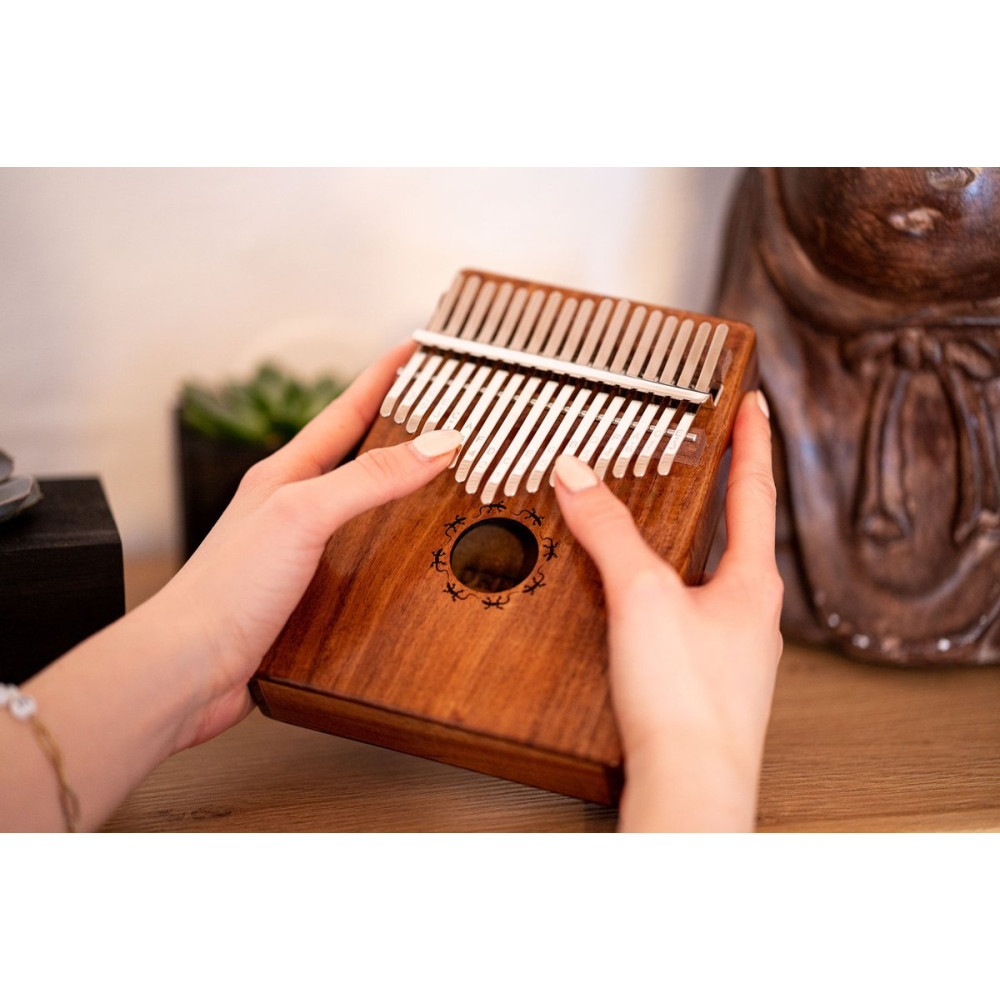 Ortega OKB1 Lizard Series Kalimba 17 Keys - Solid Acacia
