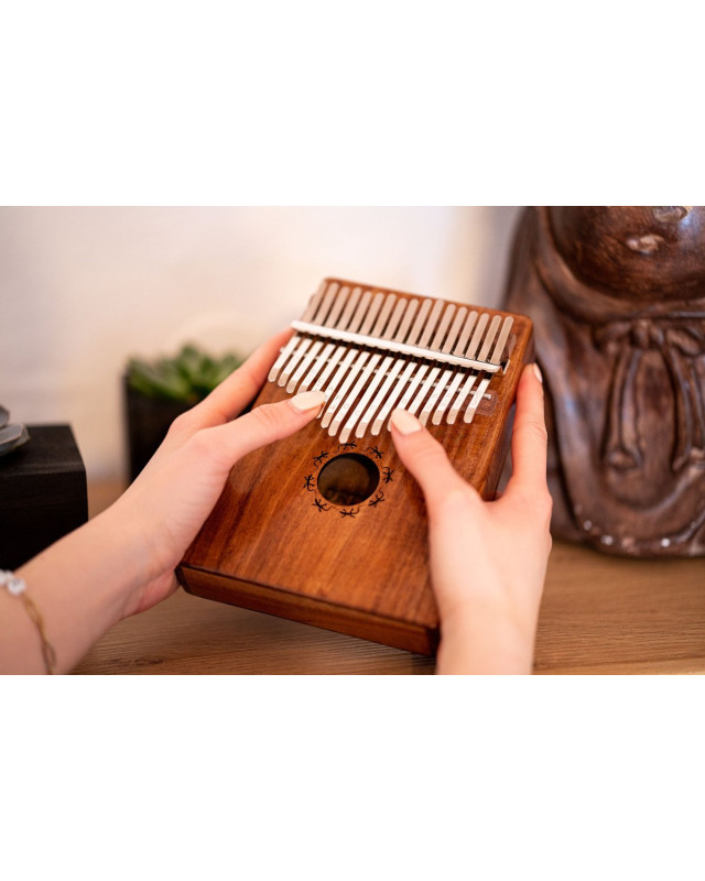 Ortega OKB1 Lizard Series Kalimba 17 Keys - Solid Acacia