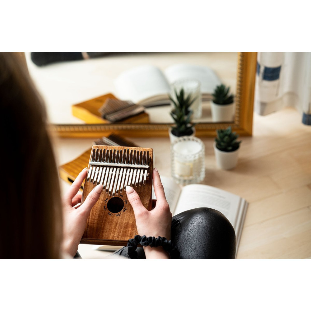 Ortega OKB1 Lizard Series Kalimba 17 Keys - Solid Acacia