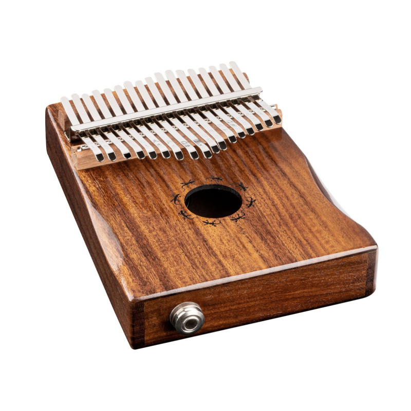 Ortega OKB1E Lizard Series Pickup Kalimba 17 Keys - Solid Acacia