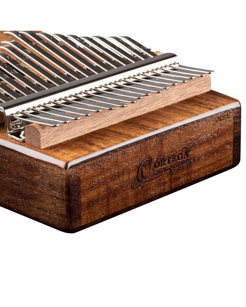 Ortega OKB1E Lizard Series Pickup Kalimba 17 Keys - Solid Acacia