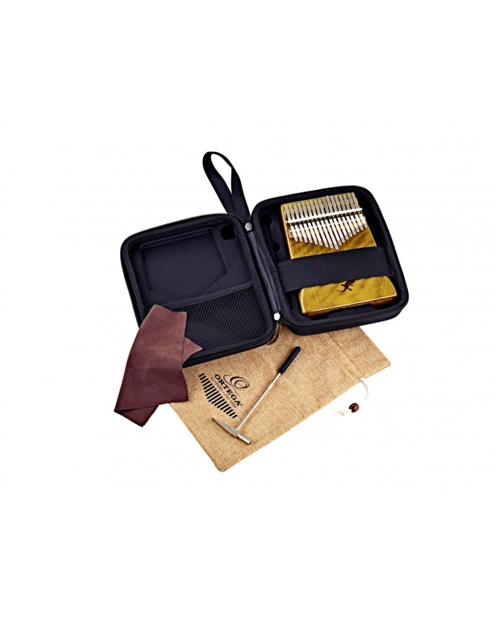 Ortega OKB3 Lizard Series Kalimba 17 Keys - Solid Golden Phoebe