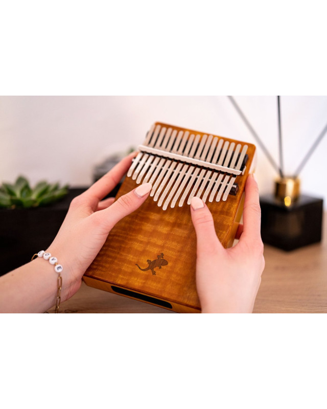 Ortega OKB3 Lizard Series Kalimba 17 Keys - Solid Golden Phoebe