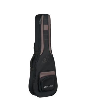 Ortega ONB-RRG30 Pro Series Parlor Resonator Guitar Bag - Black/Brown