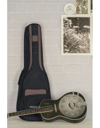 Ortega ONB-RRG30 Pro Series Parlor Resonator Guitar Bag - Black/Brown