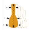 Ortega ONB12 Pro Series 1/2 Classical-Guitar-Bag - Brown/Black