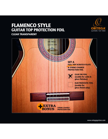 Ortega OPG-FLAM1 Full Top Protection Foil - Transparent