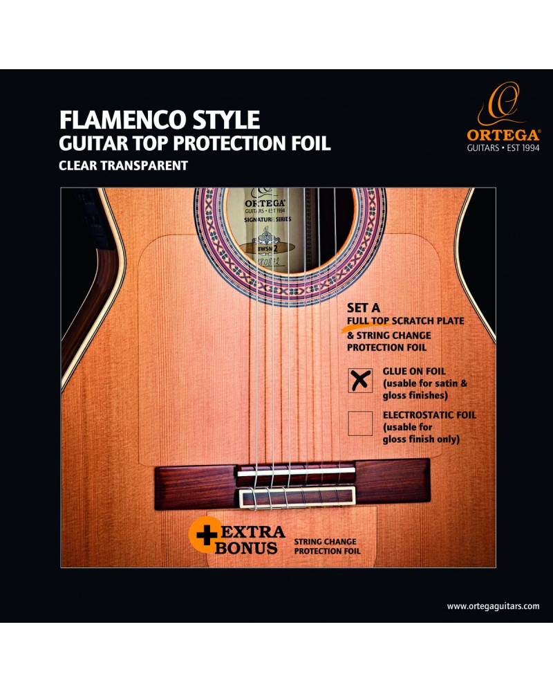 Ortega OPG-FLAM1 Full Top Protection Foil - Transparent