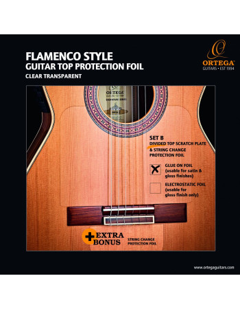 Ortega OPG-FLAM2 Divided Protection Foil - Transparent