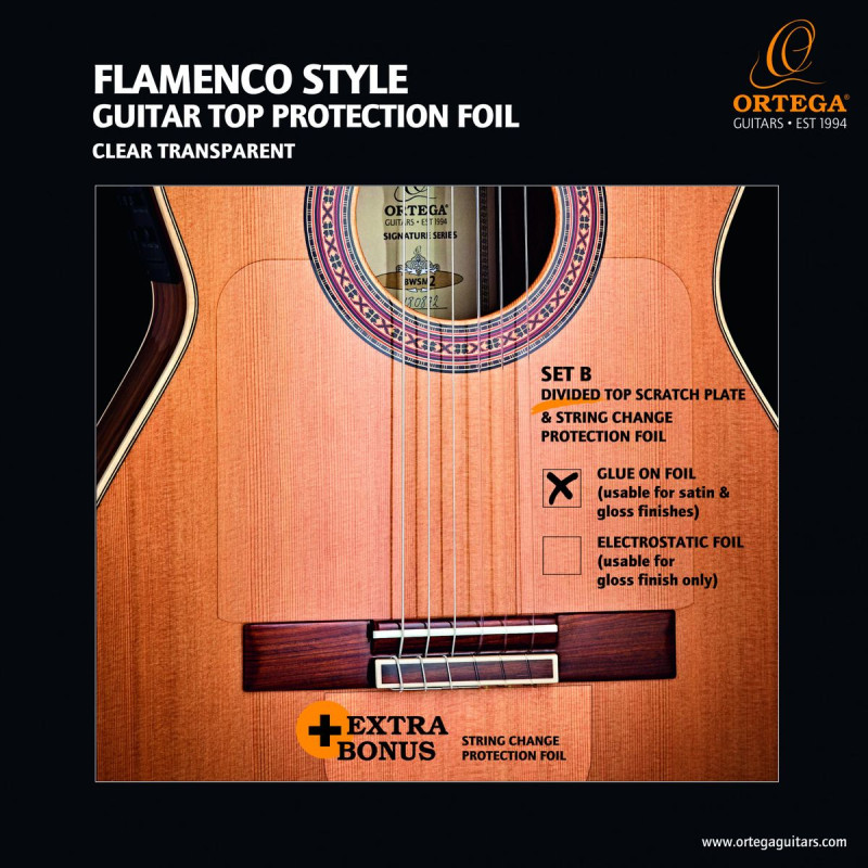 Ortega OPG-FLAM2 Divided Protection Foil - Transparent
