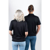 Ortega OPOLO-DLX-L Golf Polo Shirt, Black, embroidered