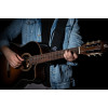 Ortega OSAR-1 Genuine-Leather Guitar-Strap - Black Hole