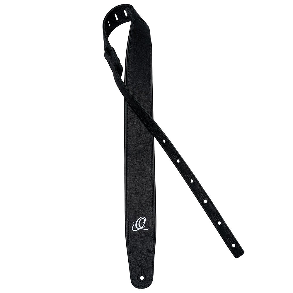 Ortega OSAR-1 Genuine-Leather Guitar-Strap - Black Hole