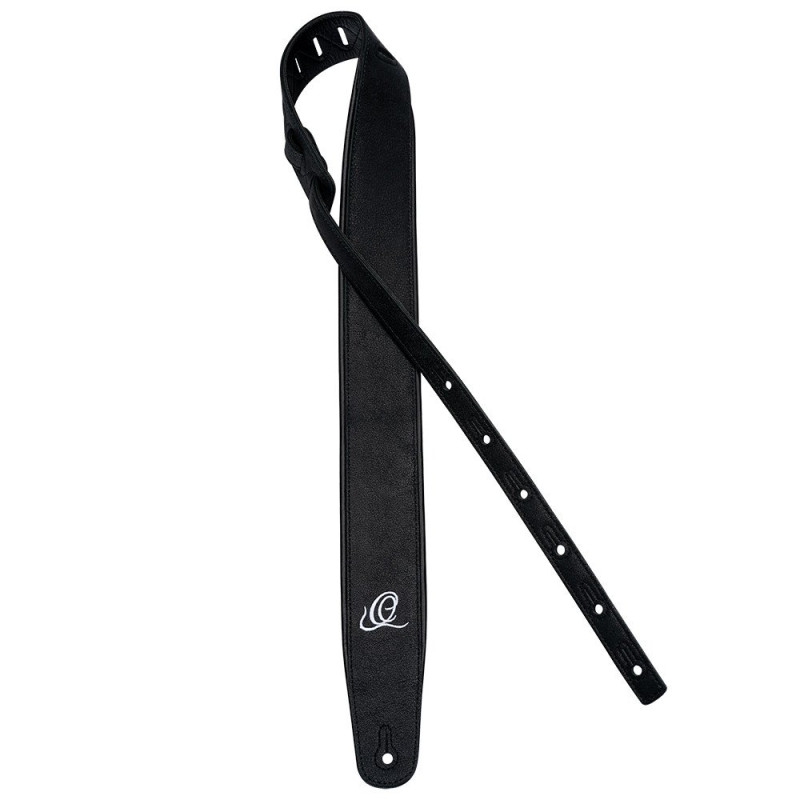 Ortega OSAR-1 Genuine-Leather Guitar-Strap - Black Hole