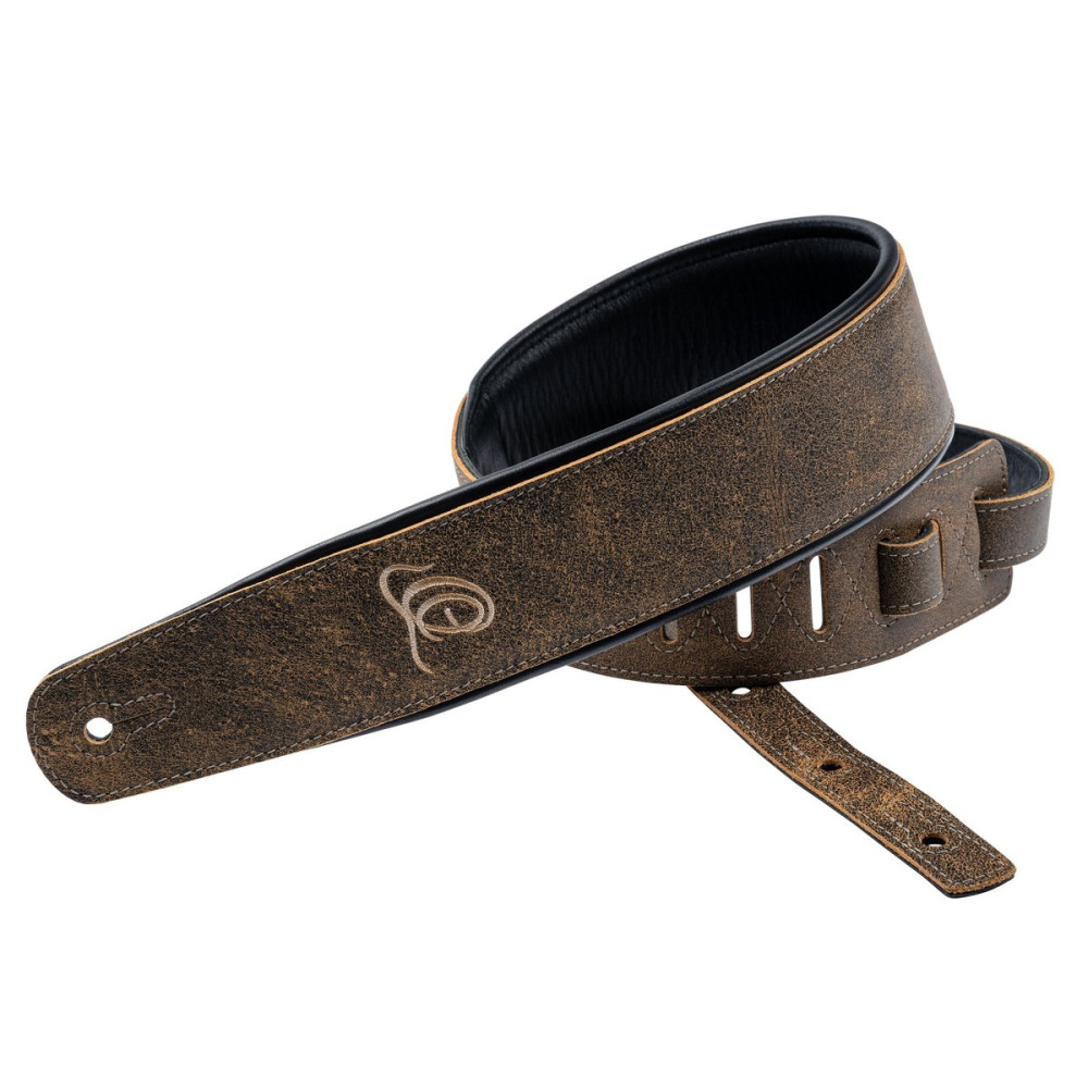 Ortega OSAR-3 Genuine-Leather Guitar-Strap - Desert Stone