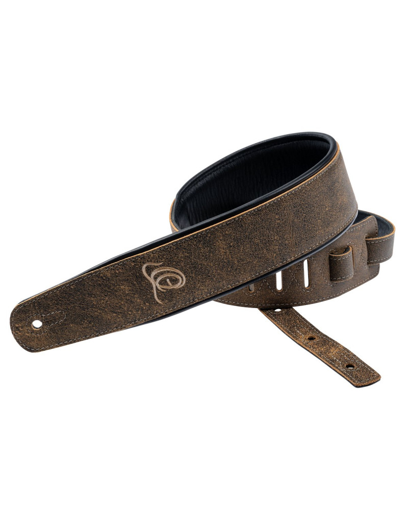 Ortega OSAR-3 Genuine-Leather Guitar-Strap - Desert Stone