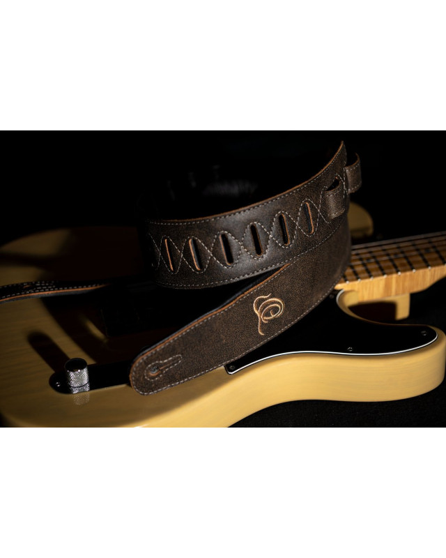Ortega OSAR-3 Genuine-Leather Guitar-Strap - Desert Stone