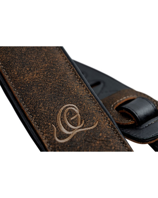 Ortega OSAR-3 Genuine-Leather Guitar-Strap - Desert Stone