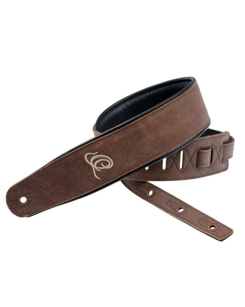 Ortega OSAR-7 Genuine-Leather Guitar-Strap - Sand Blasted Rock