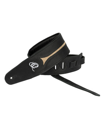 Ortega OSBS-2 Genuine-Leather Bass-Strap - Vintage Ash