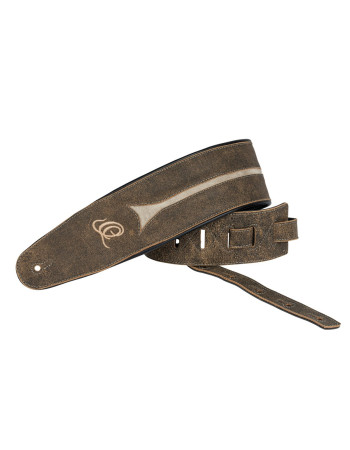 Ortega OSBS-3 Genuine-Leather Bass-Strap - Desert Stone