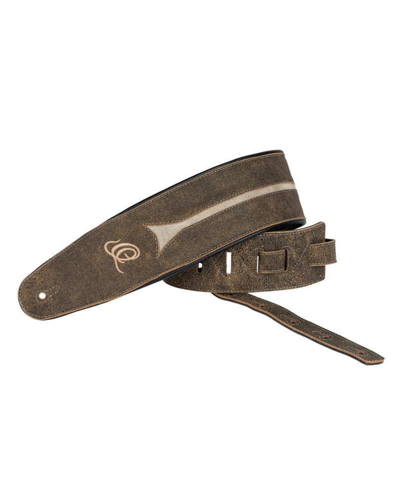 Ortega OSBS-3 Genuine-Leather Bass-Strap - Desert Stone