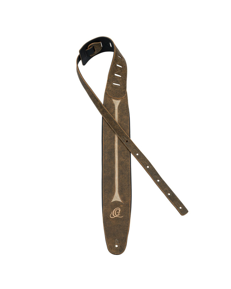 Ortega OSBS-3 Genuine-Leather Bass-Strap - Desert Stone