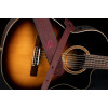 Ortega OSBY-5 Genuine-Leather Guitar-Strap - Byzantine Bordeaux