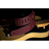 Ortega OSBY-5 Genuine-Leather Guitar-Strap - Byzantine Bordeaux